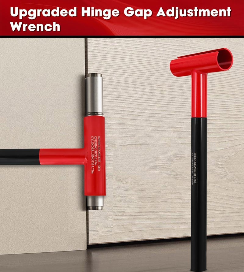 HolaYou Door Hinge Adjustment Tool for Flag Hinges,Hinge Gap Adjusting Wrench for Residential and Commercial Heavy Door. - Image 2